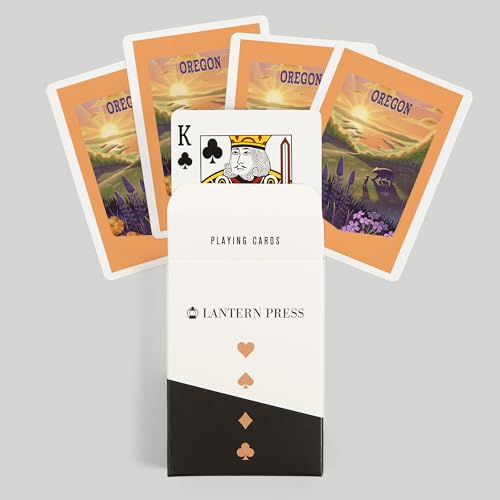 Baraja de 52 Cartas de Poker Lantern Press Oregon miniatura 6