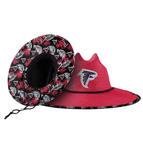 Image of FOCO Men's NCAA College Team Logo Floral Straw Sun Hat
