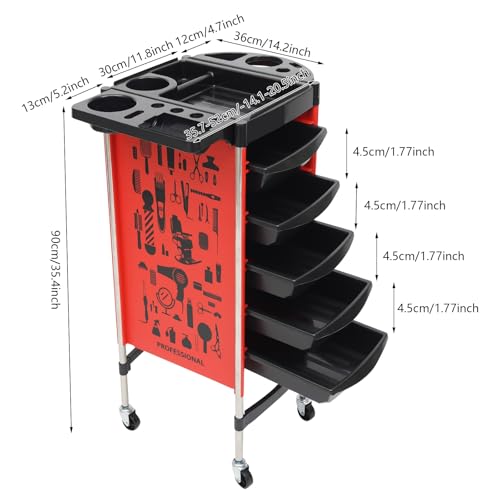 Chariot de beauté et de coiffure charge maximale 100 kg durable