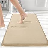 Photo Gallery smiry tappetino da bagno in memory foam, extra morbido, antiscivolo, assorbe l acqua, per pavimento del bagno, lavabile in lavatrice e asciugabile fuori dalla doccia, 40 x 60 cm, beige Photo Gallery smiry tappetino da bagno in memory foam, extra morbido, antiscivolo, assorbe l acqua, per pavimento del bagno, lavabile in lavatrice e asciugabile fuori dalla doccia, 40 x 60 cm, beige