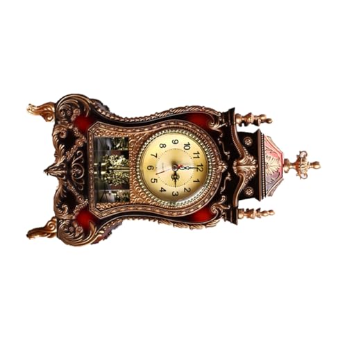Reloj de Mesa Retro Marrón: Decora Espacios Vacíos con Elegancia 2