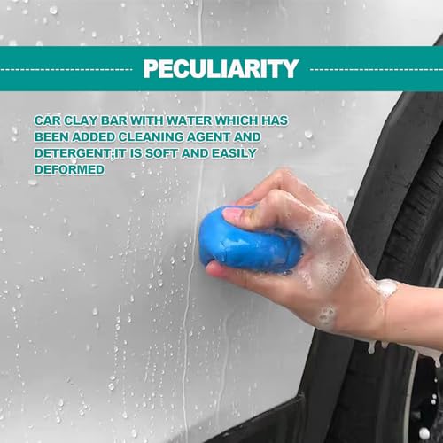 4er Pack 100g Car Clay Bar Auto Detailing Magic Clay Bar für Autowäsche Auto BLAU - Bild 2 von 22