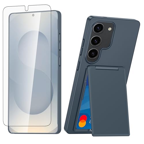 Coque Samsung S23 Plus avec protège-écran béquille et porte-carte