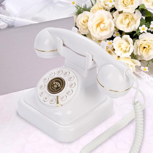 FiayaCom Audio Guest Book Wedding Phone, Audio Phone Guestbook, Record Customized Audio Messages, Preserve Your Special Occasions?White?