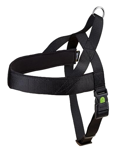 Kerbl Pet Miami Plus Geschirr 60-75cm Halsriemen: 40cm/40mm, schwarz