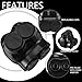 Saysurey 10 Pcs Insulated Multi Cable Connectors 2 Port Single Entry Splice Electrical Power Connector Black Interconnect Terminals Pre Filled (1/0-14 AWG Wire Range)