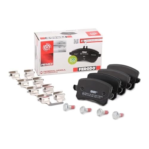 Ferodo Kit Pastiglie Freni Posteriore Non Predisposto Per Visualizzazione Avviso Usura Con Accessori FDB4058 - 2
