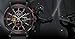 Citizen Eco-Drive Men's Star Wars Darth Vader Chronograph Watch with Black Ion Plated Case, Red Accents and Black Leather Strap, Luminous, Date, 44mm (Model: CA0769-04W)