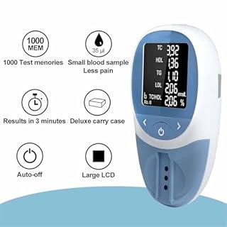 5 Kit Misuratore Multifunzione Per Monitoraggio Dei Lipidi, Kit Per Test Dei Trigliceridi, Facile Utilizzo E Risultati Accurati, Monitoraggio Completo Della Salute E Portatile, 1000 Memorie Di Test E