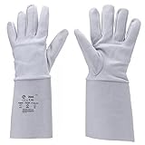 Générique   Gants Soudeur type Argon Taille 10   Gants de Soudure Agneau Pleine Fleur   Souples   Résistants à la chaleur