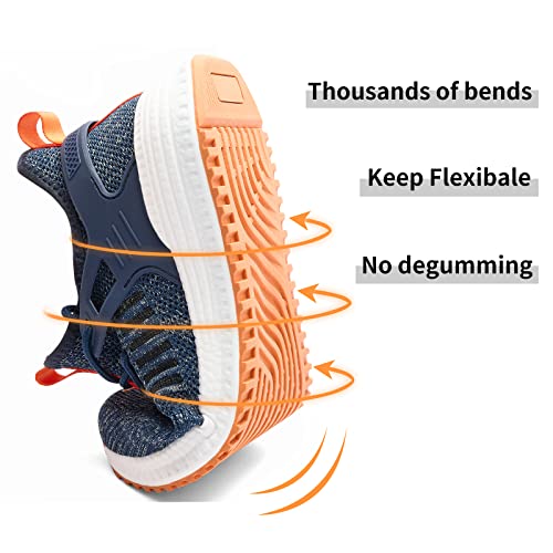 SDolphin Workout Shoes for Men - Light Running Walking Gym Athletic for Men Sneakers Fashion Comfy Standing Mix Blue Size 13.5 - Thumbnail 6