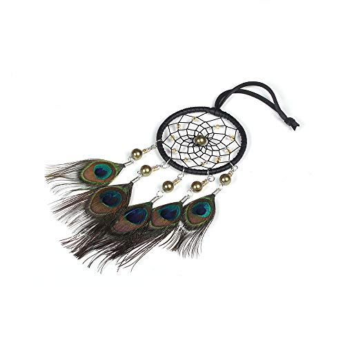 Kpwin Dream Catcher, Handmade Dream Catcher Hanging Ornament For Kids Adults (Peacock Feather) #TOP3