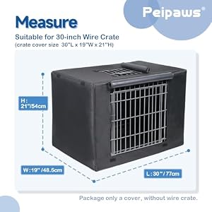30 inches Dog Crate Cover - Durable Waterproof 600D Oxford Fabric Pet Dog Kennel Cover with Water Bottle Nozzle Design. (Black) 30 inches Dog Crate Cover – Durable Waterproof 600D Oxford Fabric Pet Dog Kennel Cover with Water Bottle Nozzle Design. (Black)