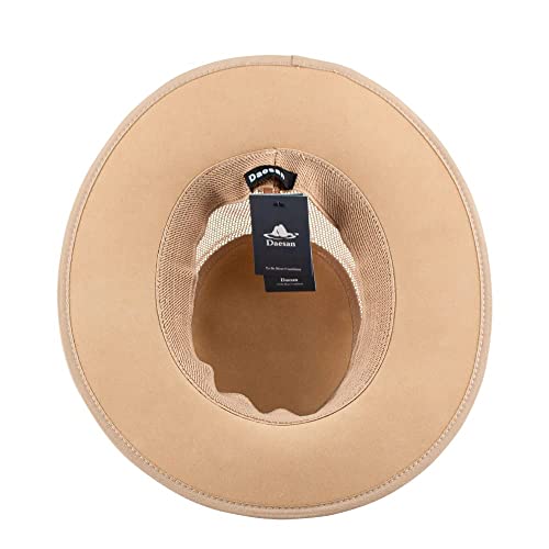 Mesh Safari Hat For Men Soaker Golf Sun Hats Summer Wide Brim Outback Cap（Natural,L） #TOP2