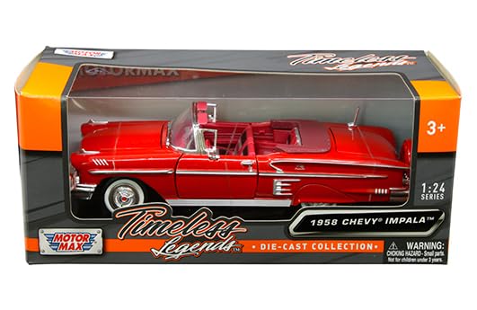 Amazon | MOTOR MAX 1/24 シボレー インパラ コンバーチブル 1958