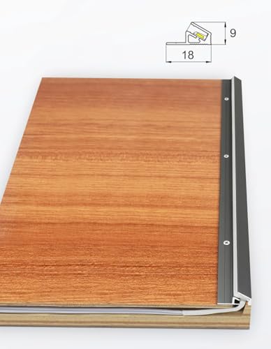 Perfil lineal de aluminio para LED 45 grados 50cm miniatura 7