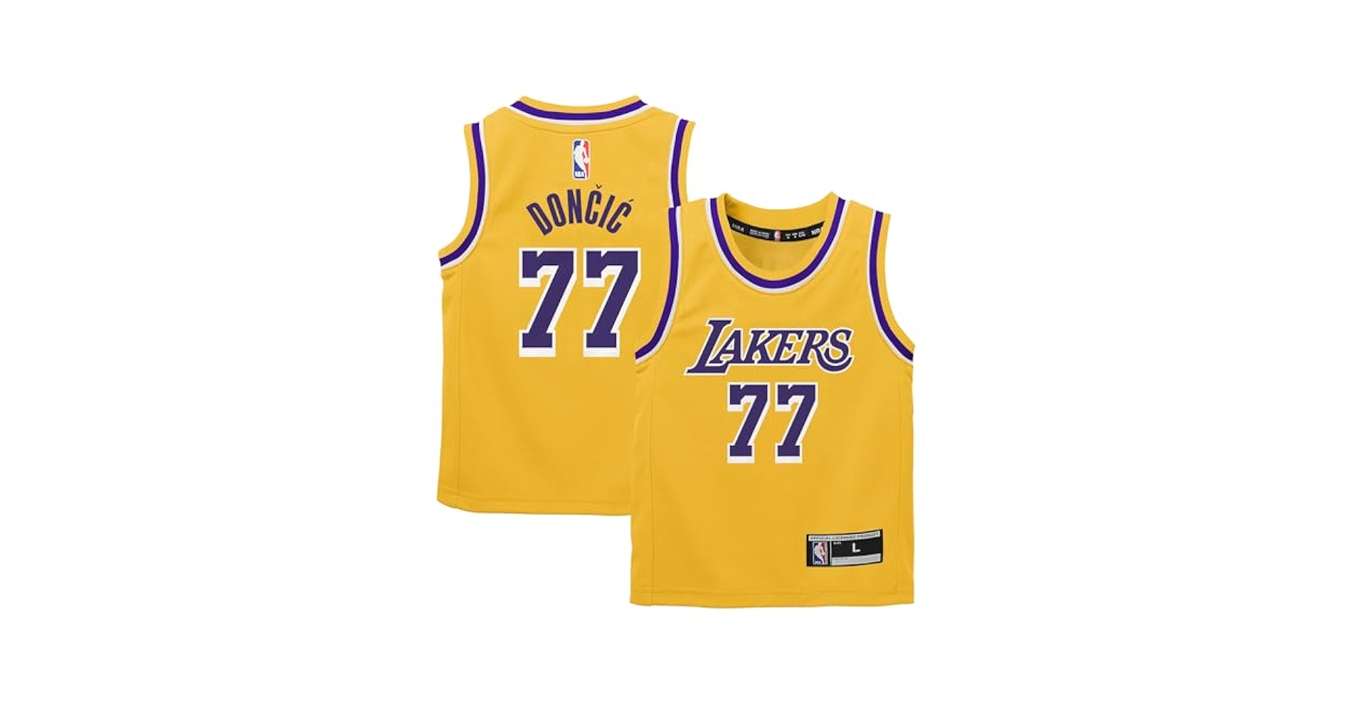 モ*グ様 刺繍 NBAユニフォーム LA Lakers Luka Doncic Amazon.com: Luka Doncic Los Angeles Lakers NBA Toddler 2-4