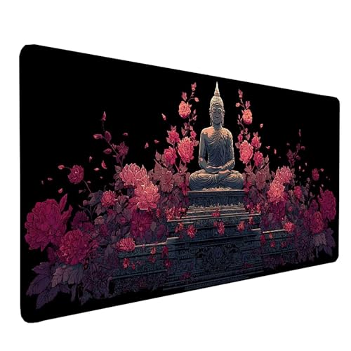 Tapis de souris rose sous main imperméable pour un bureau zen et organisé
