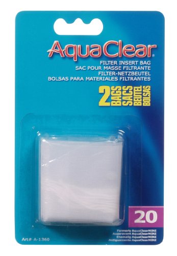 AquaClear 20 Nylon Filter Bags A1360 (2 Pack)