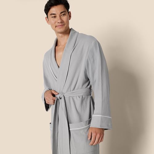 image for Amazon Essentials Men's Lightweight Waffle Bathrobe (Available in Big 