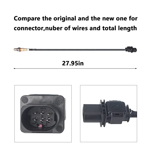 DOSKJOK 234-5107 O2 Oxygen Sensor Air Fuel Ratio Upstream 250-25035 Compatible with Jetta Golf Passat CC A3 TT Accent Veloster Expedition Fusion MKS MKT Navigator 1Pcs - Image 3