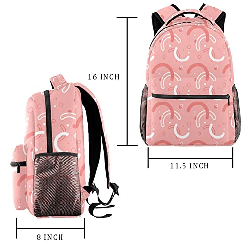 Sac à dos de voyage Memphis rose enfant avec porte-bouteille