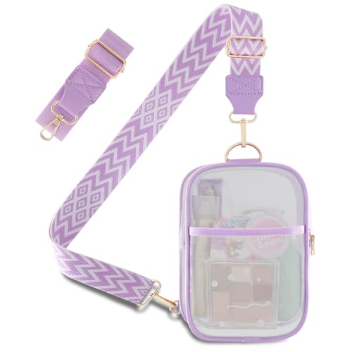 Clear Bag for Stadium Events Approved Concerts Outdoors See Through Sports Fan Handbags & Purses