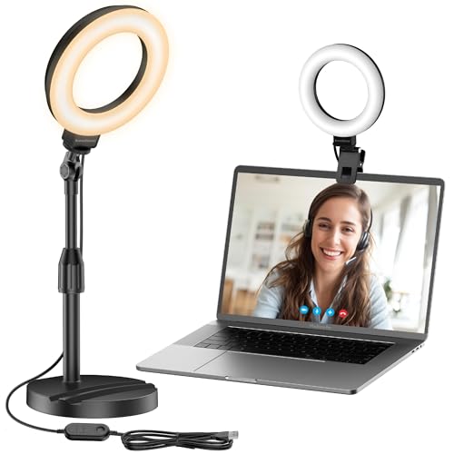 InnoGear Desk Ring Light Stand, 60 LED 10W Overhead