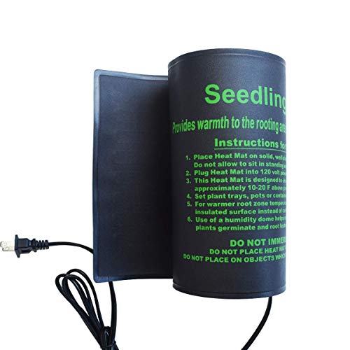 HYDGOOHO Seedling Heat Mat 2-Pack Heating Mat Hydroponic Heating Pad Waterproof for Seed Germination Cloning and Plant Propagation (S)