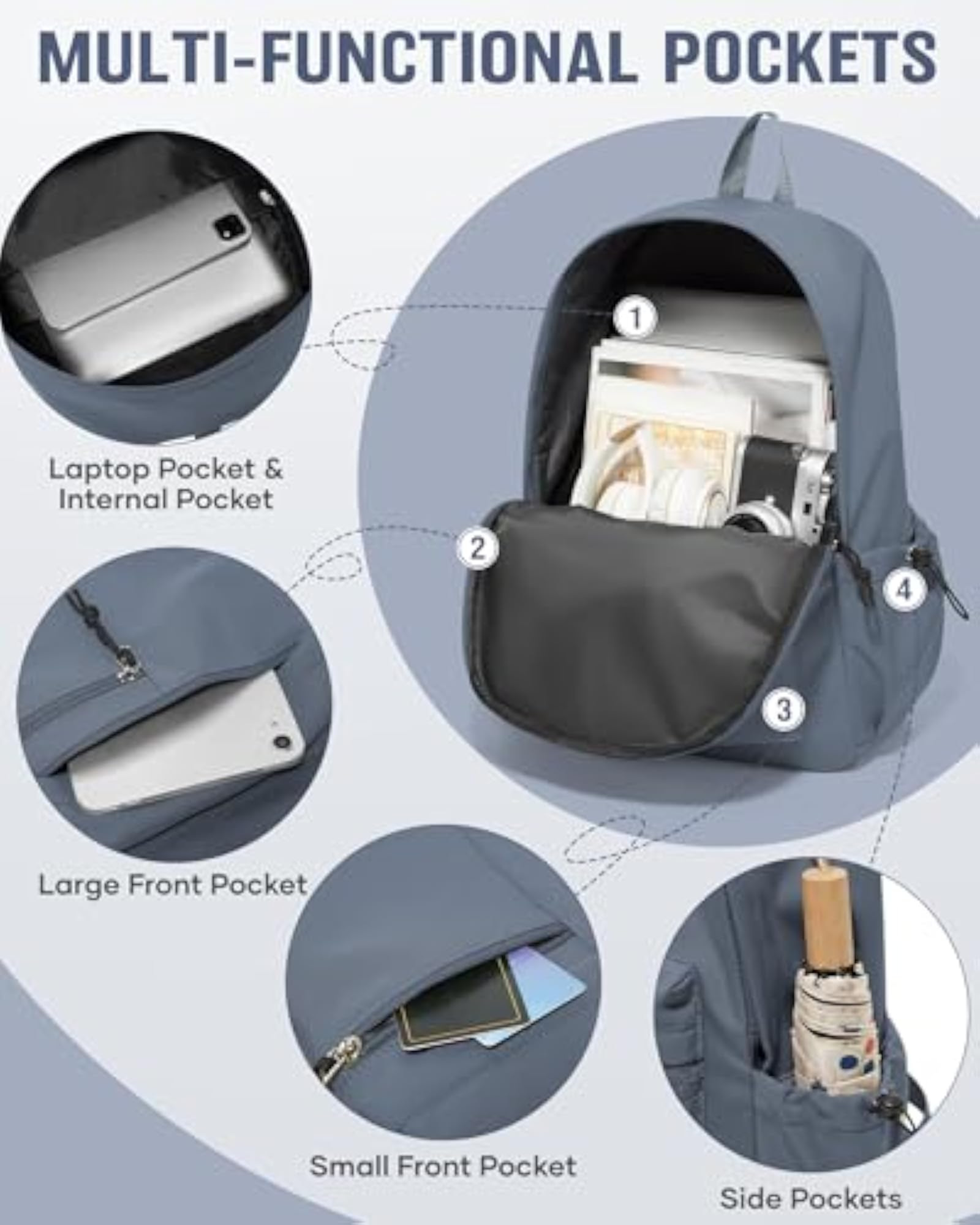 Cute Aesthetic School Backpack for Girls and Boys