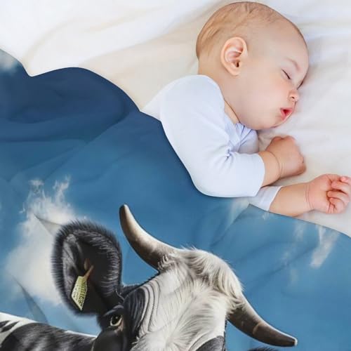 Couverture vache en flanelle 130x180cm de qualité supérieure