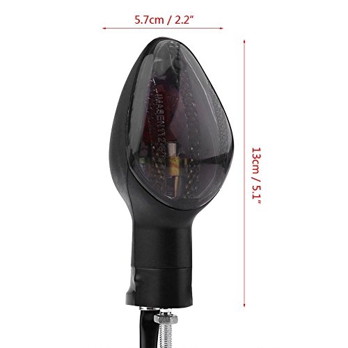 Hlyjoon 2Pcs Moto Indicatore di direzione