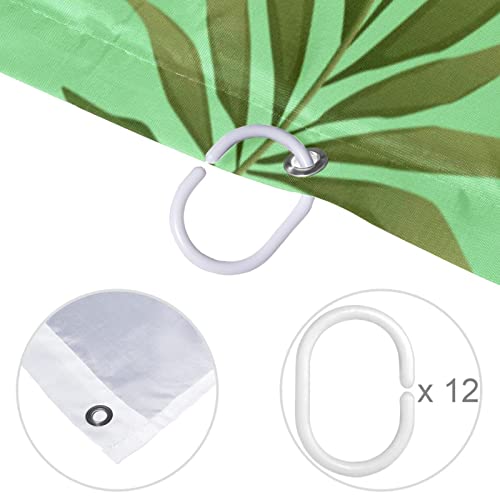 Rideau de douche vert tropical de qualité supérieure 167x182 cm - 5