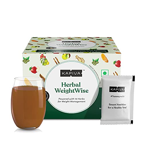 Kapiva Herbal WeightWise, 150g – Ayurvedic Proprietary Blend of 10 Herbs for Weight Management, Jaljeera Flavour Kapiva Herbal WeightWise, 150g – Ayurvedic Proprietary Blend of 10 Herbs for Weight Management, Jaljeera Flavour