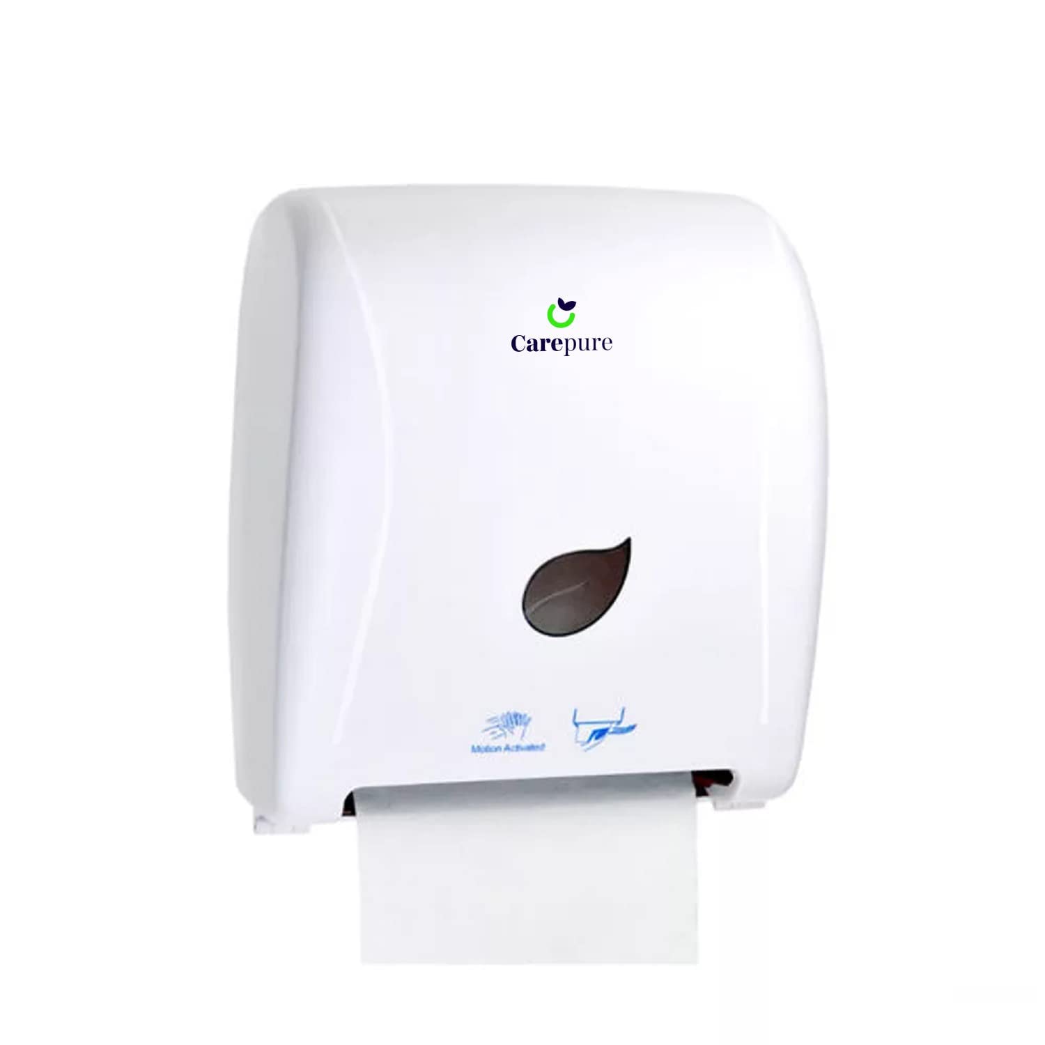 Carepure Wall Mounted HRT Roll Tissue Auto Cut Towel Paper Holder Dispenser HRT Roll Tissue