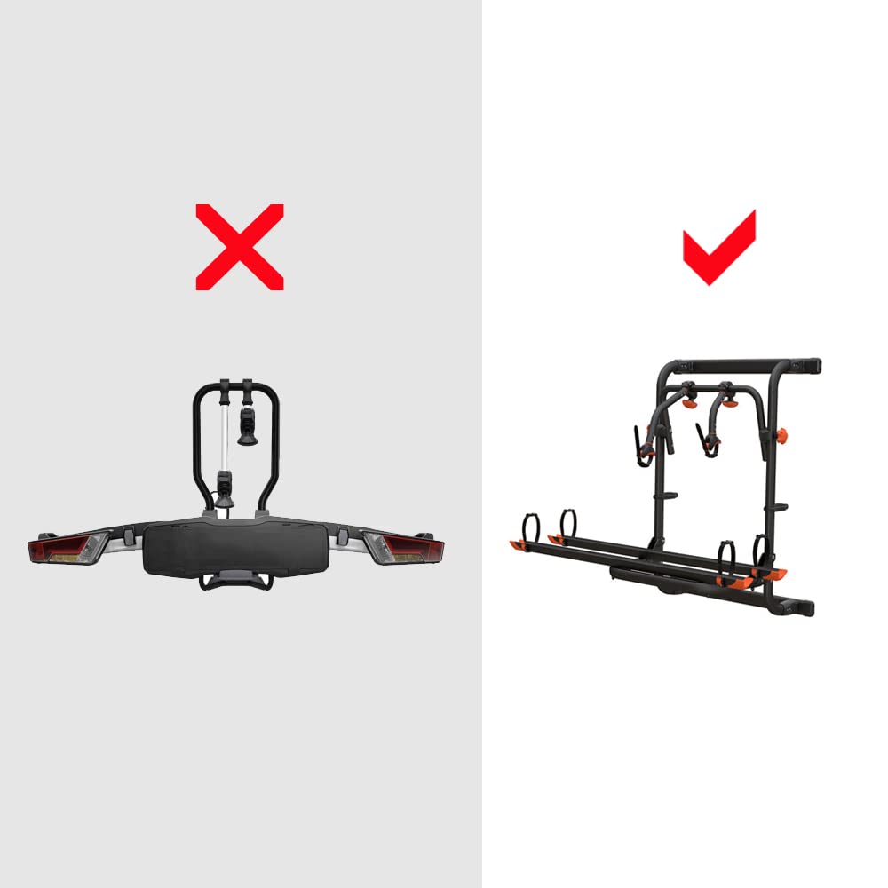 Housse de vélo Housse de Protection pour vélo Sac de Panneau d'avertissement avec kit de Fixation pour Panneau d'avertissement de Camping-Car Taille XXL 2-3 vélos