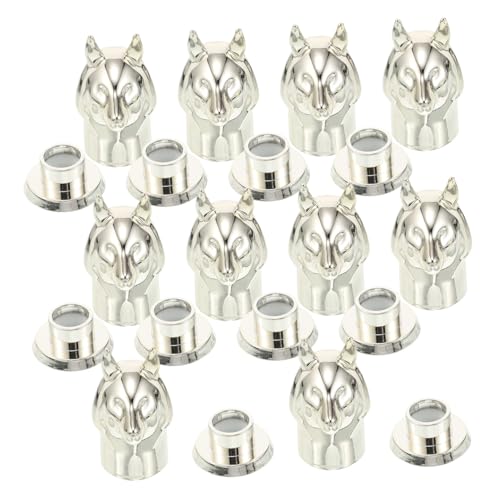 Ipetboom 5pezzi Tappi Ricambio Per Bottiglie Di Profumo Chiusura Scatto Con Design Volpe Color Oro Elegante Accessori Diy Per Contenitori Vuoti Sigillatura Sicura Per Casa Ufficio e Viaggio