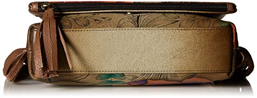 Anna by Anuschka Women's Genuine Leather Flap-Over Cross Body | Hand Painted Original Artwork4