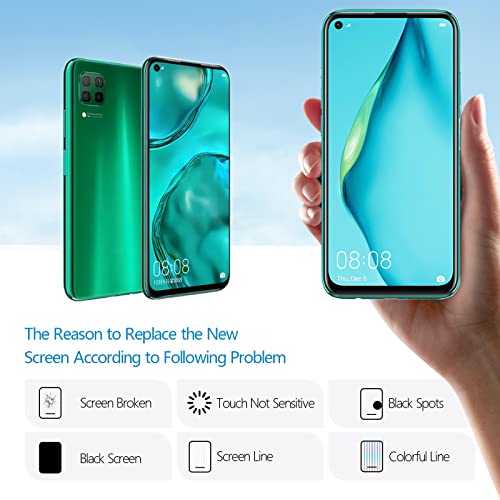 RongZy LCD Display for Huawei P40 Lite Screen Replacement LCD Digitizer Touch Screen + a set of Practical Tools + a screen protector (4G-Version,Black,Not for P40 Lite E and P40 Lite 5G) - Image 4