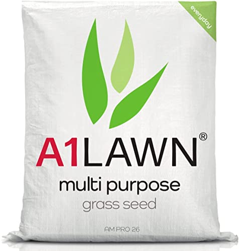 A1 Lawn Multi Purpose Grass Seed, 5kg (140m2) – Fast Growing UK...
