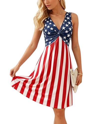 Image of LLHXRUI Sundresses for Women Sleeveless Boho Summer Dress Elegant Vacation Tank Dresses Casual Tunic Short Sun Dress