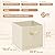 STORAGE MANIAC Storage Cubes, 11 Inch Collapsible Storage Bins with Handles, 4 Pack Fabric Foldable Bins for Organization, Durable Storage Bins for Closet, Shelves, Offices, Toys, 4-Pack Beige