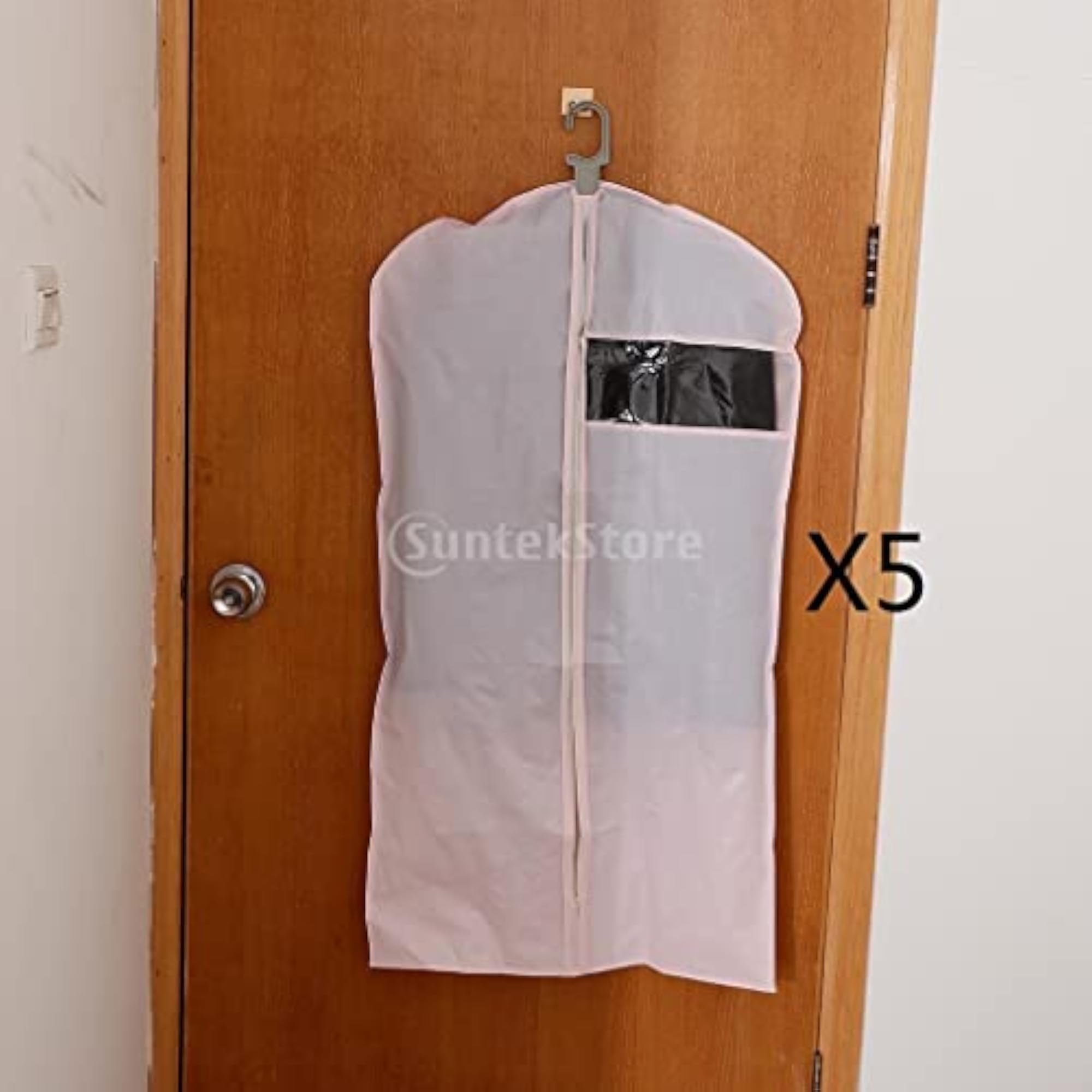 5Pcs Garment Bag Storage, Costume Protector in Pink