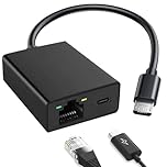 Micro USB to RJ45 Ethernet Adapter Compatible with Fire TV Stick, Stream Faster with Wired Internet Connection, Compatible with Streaming Devices