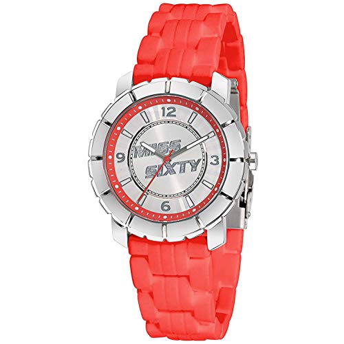 Miss Sixty SIJ003 - Reloj con Correa de Caucho para Mujer, Color Plateado/Gris