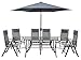 Newgarden Set da Giardino Tavolo SEDIE in Resina E OMBRELLONE Rio Set