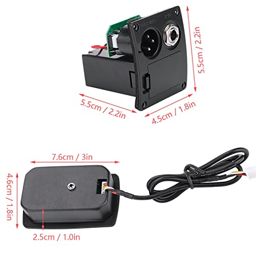 Ecualizador de 5 bandas JTLB SE-5N con afinador y captador para guitarra acústica, kit de accesorios para instrumentos musicales miniatura 3