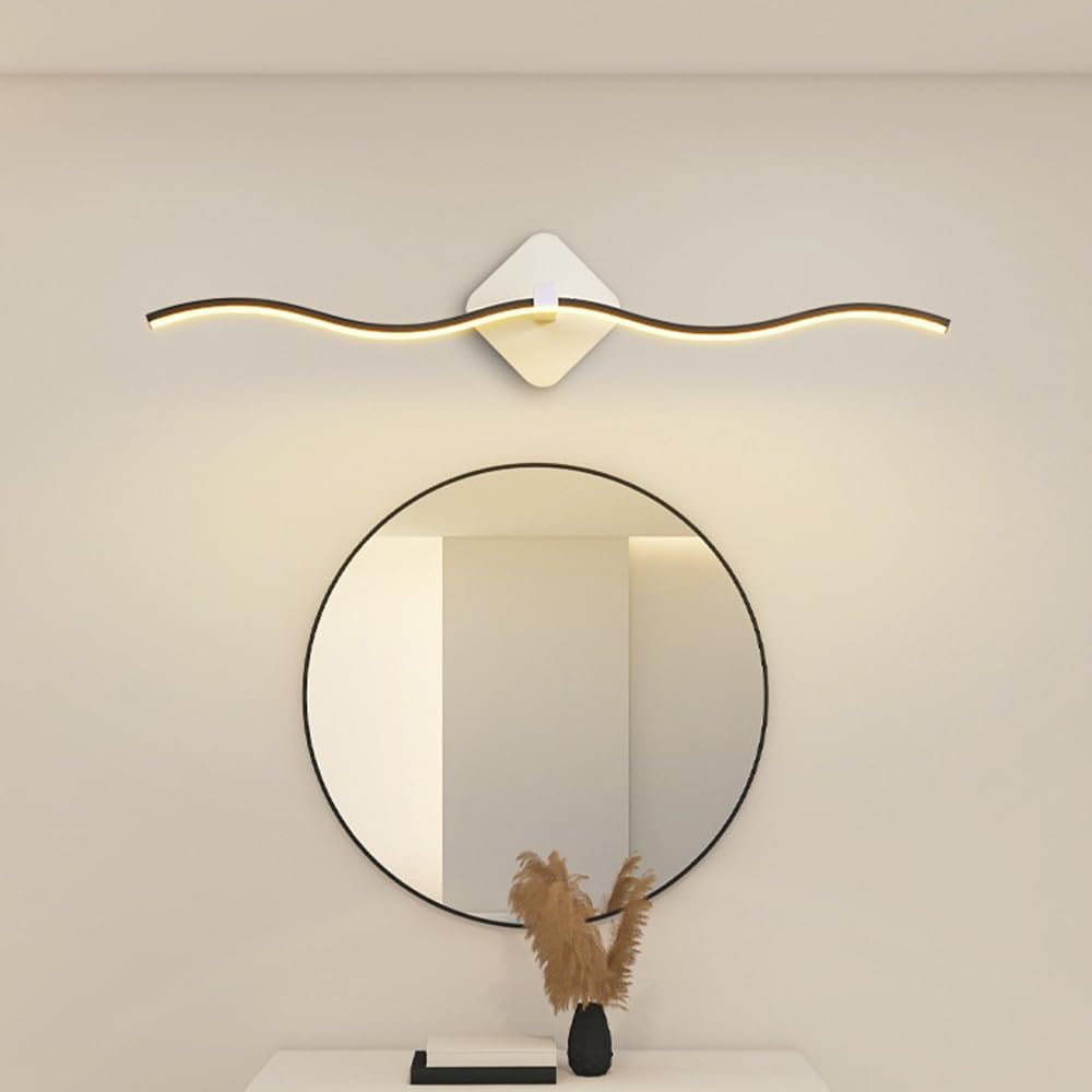 Lustro świetlne LED 12 W 60 cm, lampa ścienna do łazienki IP44, 110-240 V, 1200 lumenów (16 W (80 cm)