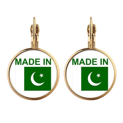 Boucles d'oreilles Pakistan à clip pendantes or pour sublimer vos soirées
