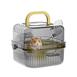| Matériau léger et résistant: Fabriquée en matériau durable et léger, cette cage de transport pour hamster allie solidité et facilité de port. Grâce à sa poignée ergonomique, elle s'emporte partout sans effort. Ce sac de voyage sécurisé protège votre animal de compagnie lors des trajets, des excursions ou de toute activité nécessitant un déplacement, pour une expérience de transport agréable et sans souci.